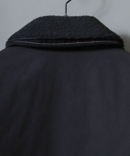 SITRY（シトリー）の「SITRY Boa and Corduroy Collar Duck Jacket/別注 2WAY 衿ボア 衿コーデュロイ 脱着 オーバーサイズ ダックジャケット デトロイトジャケット ブルゾン（ブルゾン・メンズ・ブラック/ブラウン/ブラック系その他・LL/L/M）」の9枚目の写真
