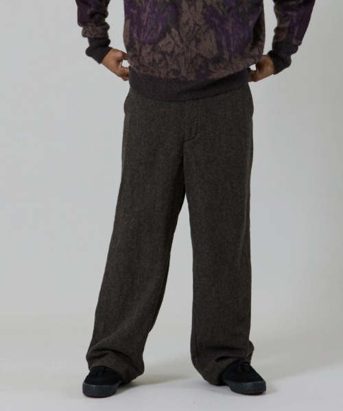 BY THE BAY(バイザベイ)の「【UNFRM OUTDOOR STANDARD:ユニフォームアウトドアスタンダード】BRITISH VINTAGE TWEED WIDE PANTS/ツイードワイドパンツ(その他パンツ・レディース・ヘザーグレー/ダークブラウン・X-SMALL/SMALL)」の8枚目の写真