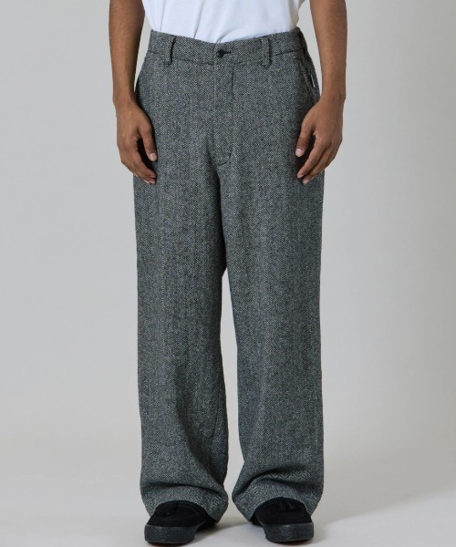 BY THE BAY(バイザベイ)の「【UNFRM OUTDOOR STANDARD:ユニフォームアウトドアスタンダード】BRITISH VINTAGE TWEED WIDE PANTS/ツイードワイドパンツ(その他パンツ・レディース・ヘザーグレー/ダークブラウン・X-SMALL/SMALL)」の6枚目の写真