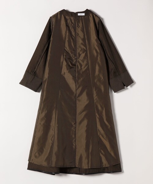 セール】SHIPS any: ヘリンボーン パイピング フレア ワンピース