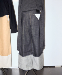 LIVINGTONE | LIVINGTONE DOLK-TURN UP LONG LT-DOLK-05：デニムパンツ(デニムパンツ)