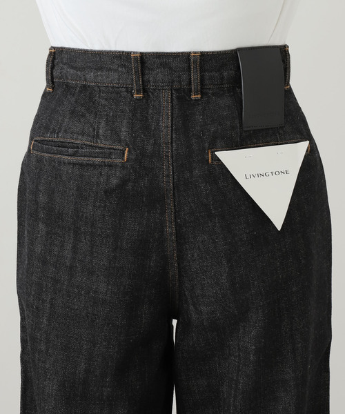 LIVINGTONE（リヴィントーン）の「LIVINGTONE DOLK-TURN UP LONG LT-DOLK-05：デニムパンツ（デニムパンツ・レディース・ブラック・MEDIUM）」の9枚目の写真