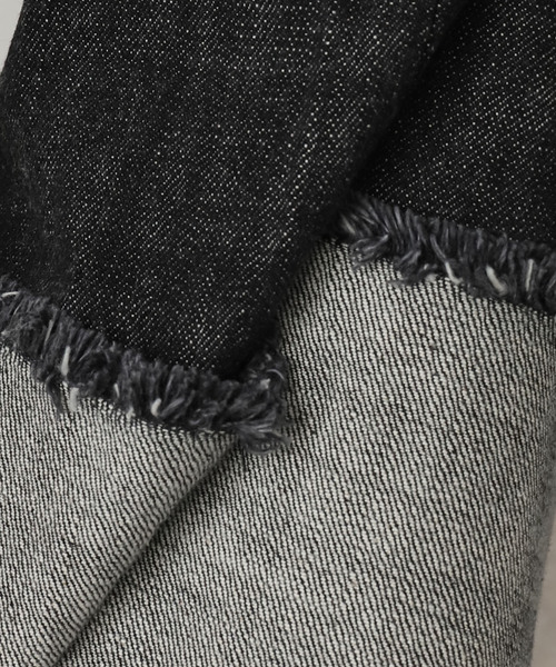 LIVINGTONE（リヴィントーン）の「LIVINGTONE DOLK-TURN UP LONG LT-DOLK-05：デニムパンツ（デニムパンツ・レディース・ブラック・MEDIUM）」の16枚目の写真