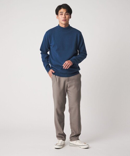 A DAY IN THE LIFE UNITED ARROWS(アデイインザライフユナイテッドアローズ)の「ウールライク サージ イージーパンツ<A DAY IN THE LIFE>(スラックス・メンズ・ベージュ/ネイビー/ブラック/ダークグレー・S/L/XL/M)」の8枚目の写真