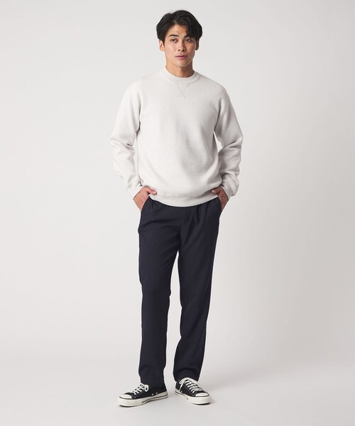 A DAY IN THE LIFE UNITED ARROWS(アデイインザライフユナイテッドアローズ)の「ウールライク サージ イージーパンツ<A DAY IN THE LIFE>(スラックス・メンズ・ベージュ/ネイビー/ブラック/ダークグレー・S/L/XL/M)」の12枚目の写真