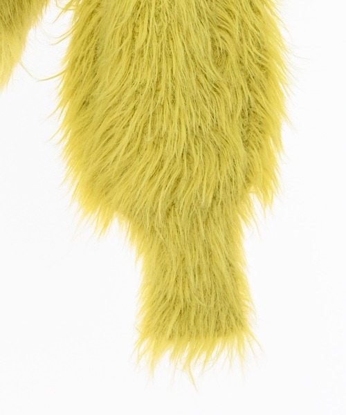 Narcissus（ナルシス）の「【ユニセックスデザイン】シャギーカーディガン/オーバーサイズ/カラー《動画あり》（カーディガン/ボレロ・レディース・イエロー/レッド/ブラック・FREE）」の16枚目の写真