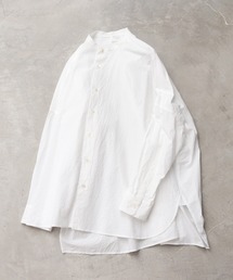 yuni（ユニ　）の「コットンキャッチワッシャー　ワイドブラウス（シャツ/ブラウス）」