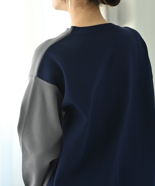 STYLE DELI(スタイルデリ)の「【BLK001】シフトバイカラーカーディガン(カーディガン/ボレロ・レディース・その他・FREE)」の5枚目の写真