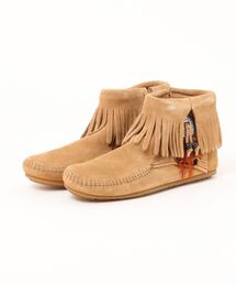 Minnetonka（ミネトンカ）の「【RES】【ミネトンカ MINNETONKA】CONCHO FEATHER SIDE ZIP BOOT（ブーツ）」