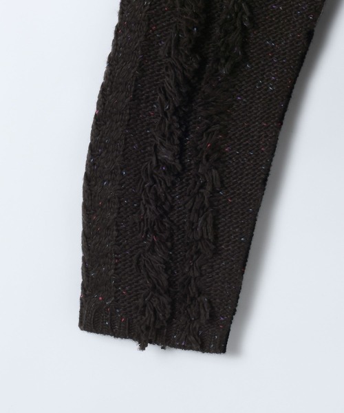 eL(エル)の「【eL】3G Fringe Cable Pullover/588095(ニット/セーター・レディース・コーラル/グレー/ブラック・FREE)」の20枚目の写真