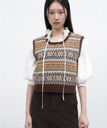 GENERAL IDEA（ジェネラルアイデア）の「【GENERAL IDEA】フェアアイル柄ニットベスト / FAIR ISLE KNIT VEST（ベスト）」