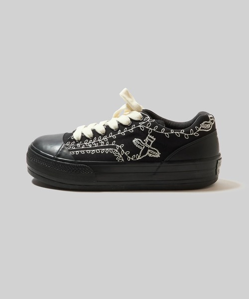SHINYAKOZUKA(シンヤコヅカ)の「PICTURESQUE ANTIQUE SNEAKER WITH CONVERSE(ISSUE7)(スニーカー・メンズ・ブラック・25.5/26.5/27.5)」の2枚目の写真