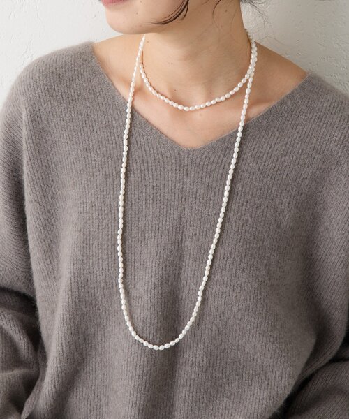 RIVE DROITE(リヴドロワ)の「【アレンジ自在】120cmパール×SV925ネックレス(ネックレス・レディース・シルバー系その他4・FREE)」の1枚目の写真