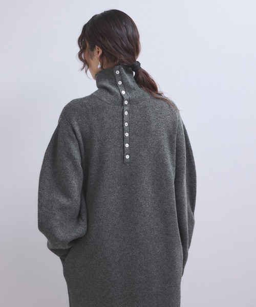 ADAM ET ROPE'(アダムエロペ)の「【WEB限定】2WAYニットポロワンピース(ワンピース・レディース・チャコールグレー/グレー/ブラウン・FREE)」の13枚目の写真
