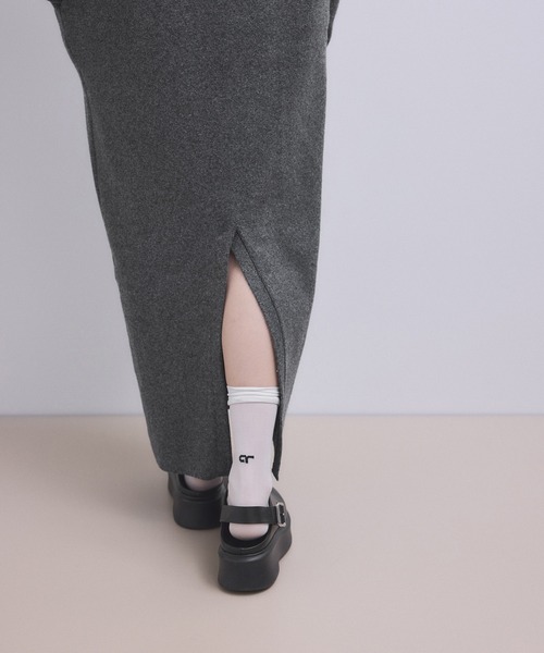 ADAM ET ROPE'(アダムエロペ)の「【WEB限定】2WAYニットポロワンピース(ワンピース・レディース・チャコールグレー/グレー/ブラウン・FREE)」の14枚目の写真