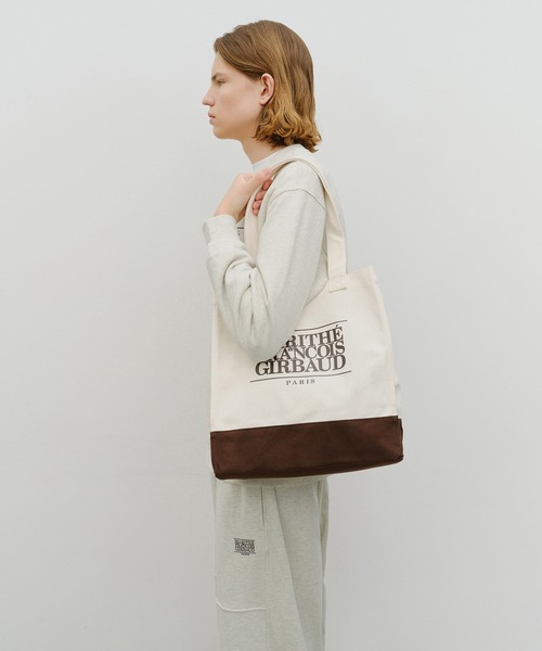 MARITHE + FRANCOIS GIRBAUD(マリテフランソワジルボー)の「CLASSIC LOGO BIG SHOPPER BAG(トートバッグ・レディース・Navy/ナチュラル/ライトブルー・フリー)」の10枚目の写真
