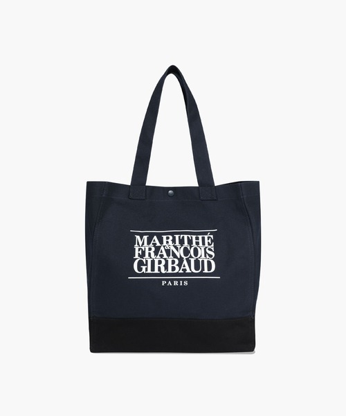 MARITHE + FRANCOIS GIRBAUD(マリテフランソワジルボー)の「CLASSIC LOGO BIG SHOPPER BAG(トートバッグ・レディース・Navy/ナチュラル/ライトブルー・フリー)」の4枚目の写真