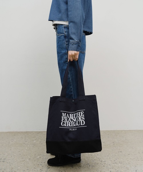 MARITHE + FRANCOIS GIRBAUD(マリテフランソワジルボー)の「CLASSIC LOGO BIG SHOPPER BAG(トートバッグ・レディース・Navy/ナチュラル/ライトブルー・フリー)」の20枚目の写真