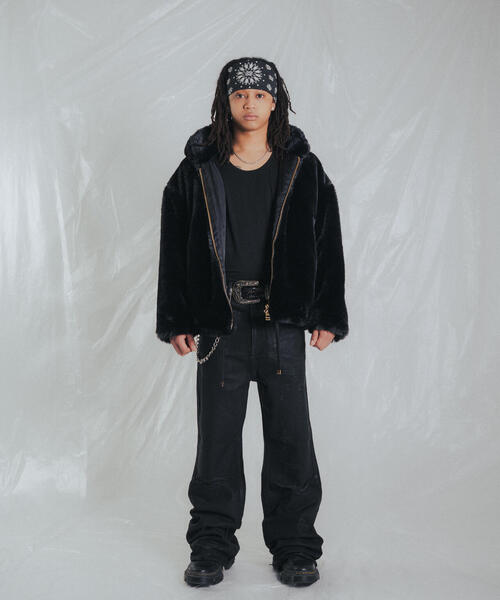 FR(13)NDS（フレンズ）の「FR(13)NDS /フレンズ/FAKE FUR HOOD BZ（ブルゾン・メンズ・ブラック/グレー・M/L）」の9枚目の写真