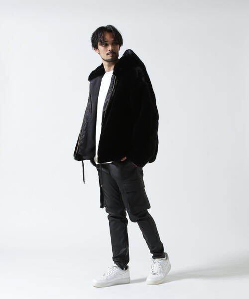 FR(13)NDS（フレンズ）の「FR(13)NDS /フレンズ/FAKE FUR HOOD BZ（ブルゾン・メンズ・ブラック/グレー・M/L）」の15枚目の写真