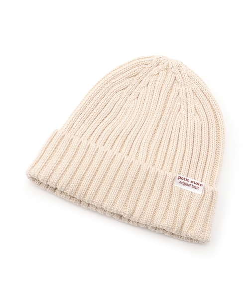 petit main(プティマイン)の「ベーシックニット帽(ニットキャップ/ビーニー・キッズ・パープル/チャコール/キナリ/キャメル・M/L)」の9枚目の写真