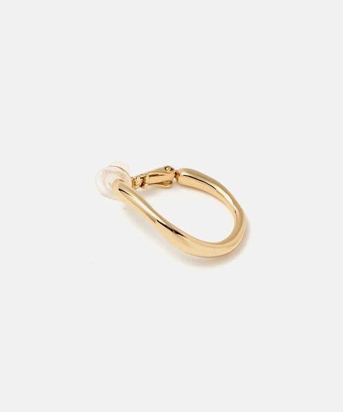 green label relaxing（グリーンレーベルリラクシング）の「ドロップフープ ウェーブ イヤリング（イヤリング・レディース・シルバー/ゴールド・FREE）」の7枚目の写真