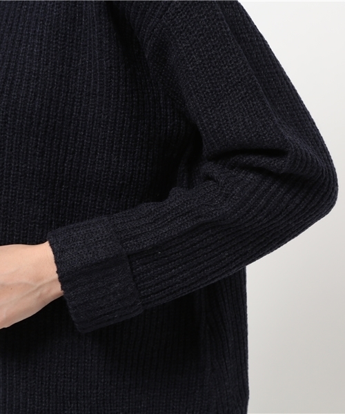 ikka（イッカ）の「7G畦フレアープルオーバー（ニット/セーター・レディース・ミント/ネイビー/オフホワイト/グレー・MEDIUM/LARGE）」の9枚目の写真