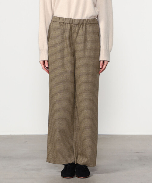 Morris & Sons(モリスアンドサンズ)の「MORRIS & SONS | ガンクラブチェック ワイドイージーパンツ WOMEN(その他パンツ・レディース・グレー/ベージュ・0/1)」の4枚目の写真