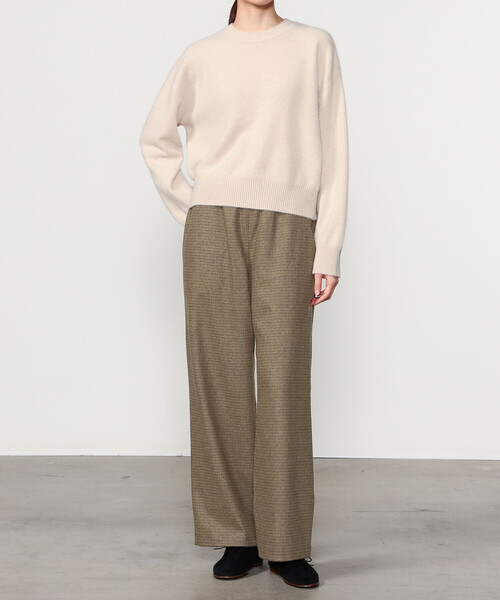 Morris & Sons(モリスアンドサンズ)の「MORRIS & SONS | ガンクラブチェック ワイドイージーパンツ WOMEN(その他パンツ・レディース・グレー/ベージュ・0/1)」の3枚目の写真