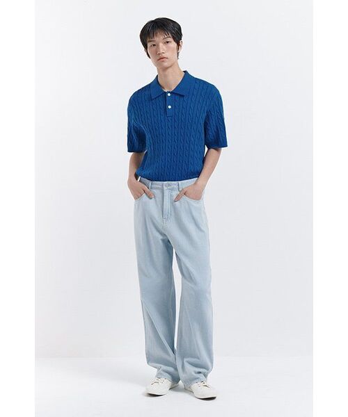 MUSINSA STANDARD（ムシンサスタンダード）の「リネンライクワイドデニムパンツ[ブリーチ]（デニムパンツ・メンズ・その他・33/26/27/28/29/42/36/34/32/30/31/40/38）」の12枚目の写真