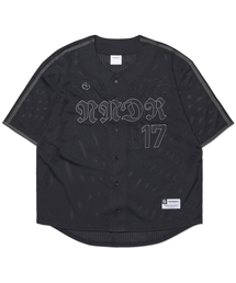 NOMANUAL | SMOKE BALL MESH JERSEY - BLACK(シャツ/ブラウス)