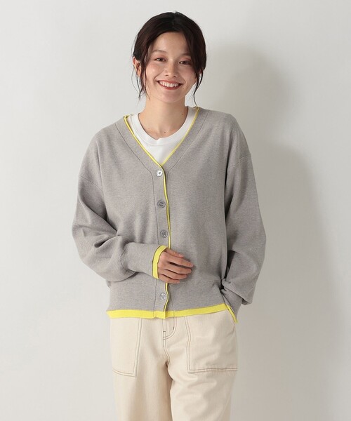 Afternoon Tea（アフタヌーンティー）の「レイヤード風カーディガンニット（カーディガン/ボレロ・レディース・ネイビー/グレー/ブルー・MEDIUM）」の2枚目の写真