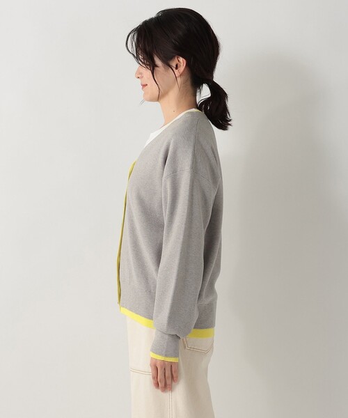 Afternoon Tea（アフタヌーンティー）の「レイヤード風カーディガンニット（カーディガン/ボレロ・レディース・ネイビー/グレー/ブルー・MEDIUM）」の5枚目の写真