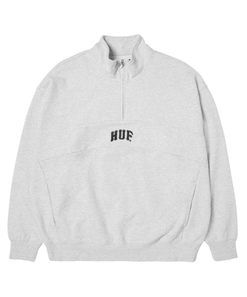 HUF(ハフ)の「ARCH ENZYME 1/4 ZIP FLEECE(その他トップス・メンズ・ブラック/ヘザーグレー・S/M/L/XL/XXL)」の1枚目の写真