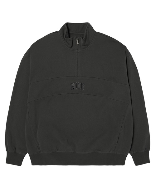 HUF(ハフ)の「ARCH ENZYME 1/4 ZIP FLEECE(その他トップス・メンズ・ブラック/ヘザーグレー・S/M/L/XL/XXL)」の2枚目の写真