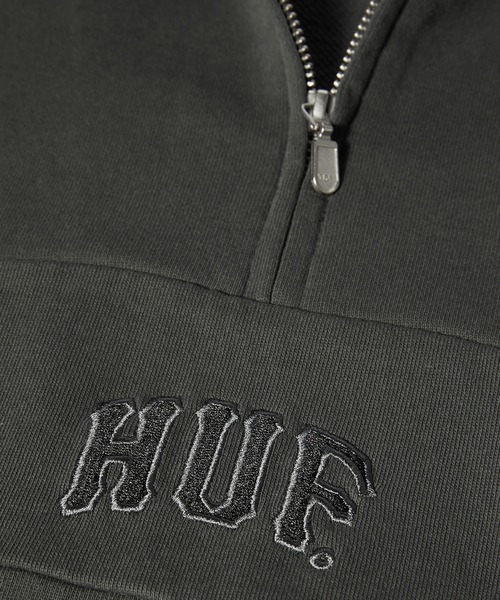 HUF(ハフ)の「ARCH ENZYME 1/4 ZIP FLEECE(その他トップス・メンズ・ブラック/ヘザーグレー・S/M/L/XL/XXL)」の5枚目の写真