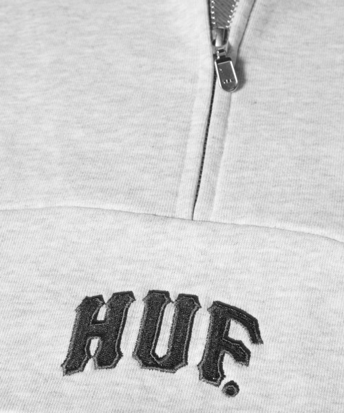 HUF(ハフ)の「ARCH ENZYME 1/4 ZIP FLEECE(その他トップス・メンズ・ブラック/ヘザーグレー・S/M/L/XL/XXL)」の6枚目の写真