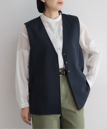 NOMBRE IMPAIR | リヨセルポリ麻　ロングベスト(ベスト)