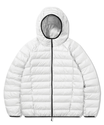 TRILLION（トリリオン）の「ライトフーディーパディングジャケット_ホワイト（ダウンジャケット/コート）」