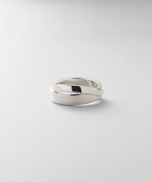 シルバー フラットクロスリング