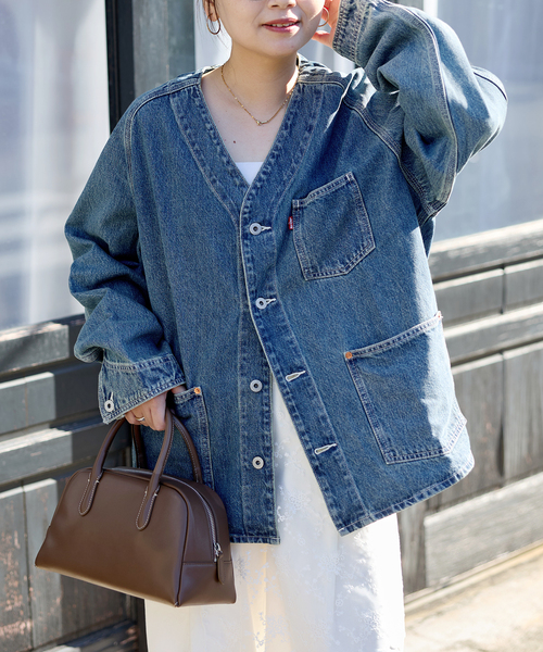 Levi's（リーバイス）の「《追加》別注【LEVI’S(R)/リーバイス(R)】UNION ENGINEER CARDIGAN（デニムジャケット・レディース・ライトブルー・MEDIUM/X-LARGE）」の10枚目の写真