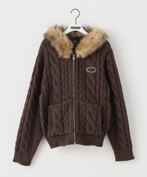 AFB / エーエフビー FUR ALAN KNIT HOODIE
