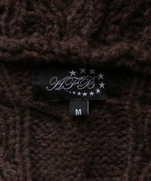 AFB / エーエフビー FUR ALAN KNIT HOODIE（パーカー）｜AFB