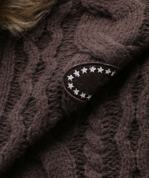 AFB / エーエフビー FUR ALAN KNIT HOODIE（パーカー）｜AFB