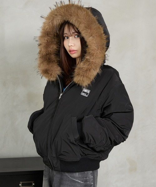 shrita(シュリータ)の「N2Bファー付きブルゾン(ブルゾン・キッズ・ブラック/カーキ・FREE)」の12枚目の写真