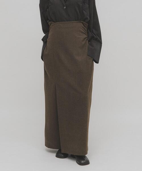 KBF（ケイビーエフ）の「2WAYペンシルスカート（スカート・レディース・チャコールグレー/ブラウン・ONE）」の3枚目の写真