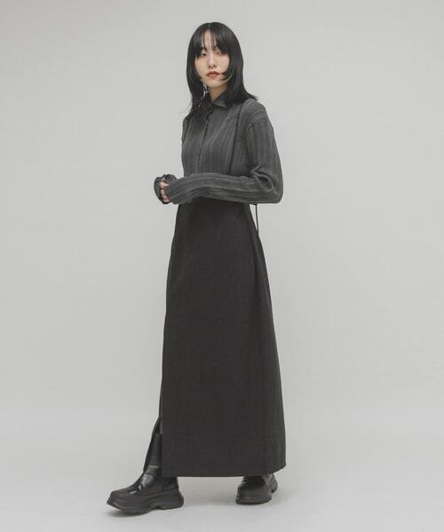 KBF（ケイビーエフ）の「2WAYペンシルスカート（スカート・レディース・チャコールグレー/ブラウン・ONE）」の19枚目の写真