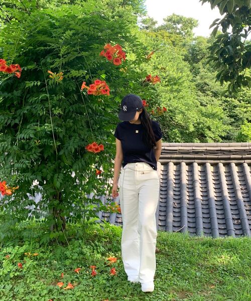 LADY VOLUME(レディーボリューム)の「ストレートフレアジーンズ (ホワイト)(デニムパンツ・レディース・その他・SMALL/MEDIUM/LARGE)」の11枚目の写真