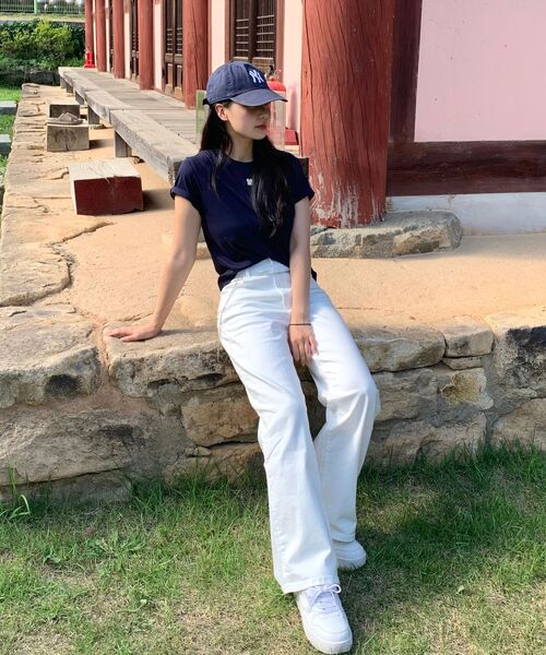 LADY VOLUME(レディーボリューム)の「ストレートフレアジーンズ (ホワイト)(デニムパンツ・レディース・その他・SMALL/MEDIUM/LARGE)」の15枚目の写真