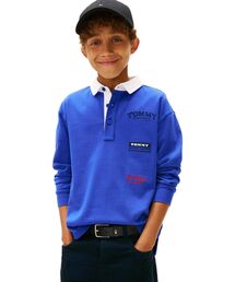 TOMMY HILFIGER（トミーヒルフィガー）の「BOYS マルチプリントロングスリーブポロシャツ（ポロシャツ）」